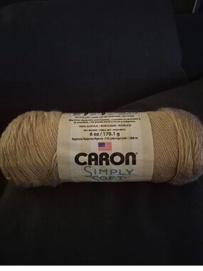 Caron Simply Soft Acrylic Yarn - Bone